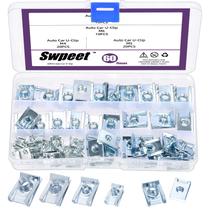 Kit de sortimento U-Clip para carro Swpeet 60 unidades M4 M5 M6 M8 zincado Kit de sortimento U-Clip para carro Swpeet 60 unidades M4 M5 M6 M8 zincado