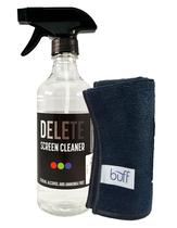 Kit de spray para limpeza de tela Delete, frasco de 473 ml com pano de 30 x 30 cm Kit de spray para limpeza de tela Delete, frasco de 473 ml com pano de 30 x 30 cm