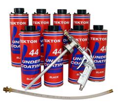 Kit de Spray Tekton44 8L Preto - Revestimento Protetor Anti-ferrugem para Chassi Kit de Spray Tekton44 8L Preto - Revestimento Protetor Anti-ferrugem para Chassi