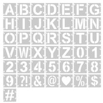 Kit de Stencil Yesweety 8" Letras, Números e Símbolos 43 Peças