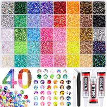 Kit de Strass de Resina Multicoloridos BELLEBOOST 45000 peças 3 mm