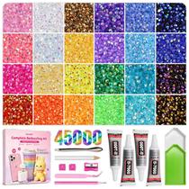 Kit de Strass para Artesanato KOLERRE 45.000 peças 3mm Multicolorido Kit de Strass para Artesanato KOLERRE 45.000 peças 3mm Multicolorido