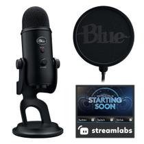 Kit de Streaming Logitech para Criadores de Conteúdo - Microfone Blue Yeti USB