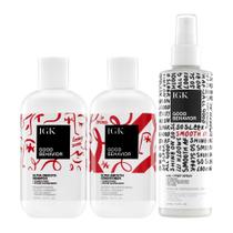 Kit de Suavização IGK Good Behavior Frizz Control 680ml - Vegano