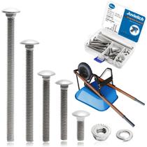Kit de substituição de alças de carrinho de mão em aço inoxidável 304