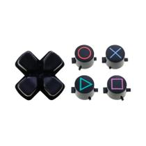 Kit De Substituição De Botões ABXY Para Controle PS4, Teclas De Direção