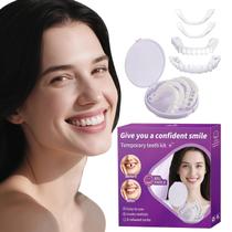 Kit de substituição de dentes Veneers Teeth Nature Comfortable CRYSPAA Kit de substituição de dentes Veneers Teeth Nature Comfortable CRYSPAA