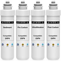 Kit de Substituição de Filtro de Água WFiltr UVF4 4 Estágios