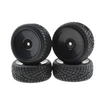 Kit De Substituição De Pneus Duro Para Carro RC 1/10 4PCS Para Traxxas HSP Tamiya HPI Kyosho Touring