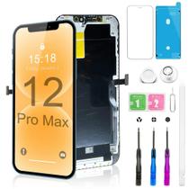 Kit de substituição de tela BHMBKCT para iPhone 12 Pro Max FHD LCD Kit de substituição de tela BHMBKCT para iPhone 12 Pro Max FHD LCD