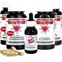 Kit de suplementos Kroeger Herb Wormwood Herb Black Walnut Kit de suplementos Kroeger Herb Wormwood Herb Black Walnut