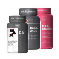 Kit de Suplementos Max Titanium BCAA + Oleo de Cártamo + Max Shake