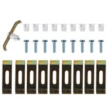 Kit de Suporte com 10 Presilhas de Aço Zincado para Cuba de Embutir