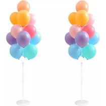 Kit de suporte de coluna de balão Tosuced com 2 conjuntos de balão arco-íris Kit de suporte de coluna de balão Tosuced com 2 conjuntos de balão arco-íris