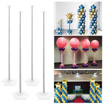 Kit de suporte de coluna de balão YALLOVE 7 pés de altura ajustável x4 Kit de suporte de coluna de balão YALLOVE 7 pés de altura ajustável x4