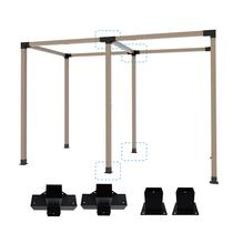 Kit de suporte de pérgola MEWSDEN 4x4, 2 peças, 4 vias, canto pesado Kit de suporte de pérgola MEWSDEN 4x4, 2 peças, 4 vias, canto pesado