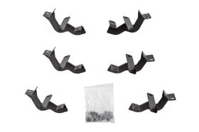 Kit de Suporte Lateral Hexagonal para Trilho de Veículo Dee Zee DZ 66327 Preto Kit de Suporte Lateral Hexagonal para Trilho de Veículo Dee Zee DZ 66327 Preto