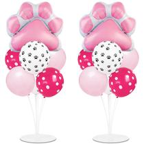 Kit de suporte para balões de festa Naozinebi Dog Paw com 2 balões