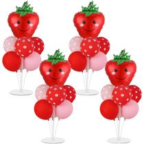 Kit de suporte para balões de festa Strawberry Sweet 1st Birthday x4 Kit de suporte para balões de festa Strawberry Sweet 1st Birthday x4