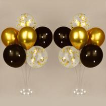 Kit de suporte para balões de mesa Ainiv com luzes + 16 balões Kit de suporte para balões de mesa Ainiv com luzes + 16 balões