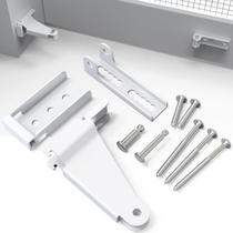 Kit de Suporte para Fechador de Porta Yuleimy em Aço Reforçado Branco