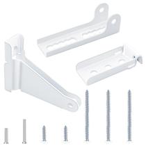 Kit de suporte reforçado para fecho de porta contra tempestade OXDFK, branco