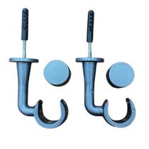 Kit De Suporte Teto Pvc Varão Simples 28mm Ponteira Inclusa