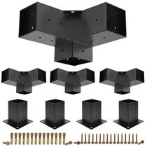 Kit de Suportes para Pergolado Kinchoix 4 Peças com Cantoneira de 3 Vias Kit de Suportes para Pergolado Kinchoix 4 Peças com Cantoneira de 3 Vias