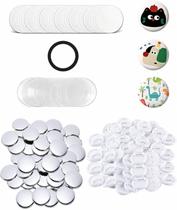 Kit de Suprimentos para Botton Maker UCEC 58 mm, 100 Peças, Kit DIY Kit de Suprimentos para Botton Maker UCEC 58 mm, 100 Peças, Kit DIY