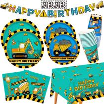 Kit de suprimentos para festas Gatherfun Construction Birthday 25 Convidados