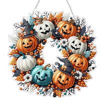 Kit de suspensão de arte em diamante JJFox Diamond 5D DIY Halloween