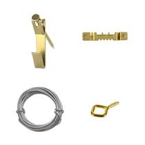 Kit de suspensão de fotos OOK 50 unidades, 4,5 kg, ganchos de arame, pregos