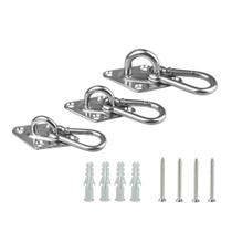 Kit De Suspensão Reforçado Para Rede, 2 Conjuntos De Ganchos De Parede E Teto Para Rede De Balanço,