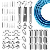 Kit de suspensão String Light Litcher em aço inoxidável de 100 pés