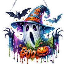 Kit de suspensão VODAPYC Halloween Diamond Art para decoração de casa Kit de suspensão VODAPYC Halloween Diamond Art para decoração de casa