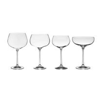 Kit de Taças de Cristal Bohemia Para Gin, Vinho e Champanhe Megan 24 Peças Kit de Taças de Cristal Bohemia Para Gin, Vinho e Champanhe Megan 24 Peças