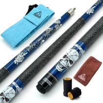 Kit de Taco de Sinuca CUESOUL 147 cm Bordo de Bordo Azul