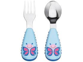 Kit de Talher Talheres Garfo e Colher Skip Hop Zoo Borboleta