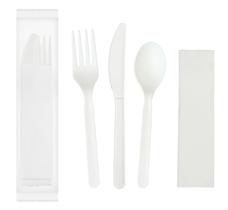 Kit de talheres compostáveis GreenWorks 6 200 conjuntos com certificação BPI
