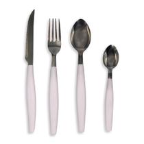 Kit de Talheres em Inox 25 Peças Branco Wincy Casa