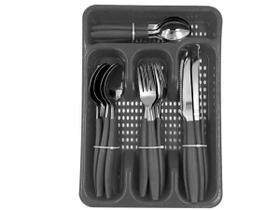 Kit De Talheres Inox 25 Peça Colher Garfo Faca classica home