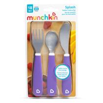 Kit De Talheres Inox Roxo - Munchkin Kit De Talheres Inox Roxo - Munchkin