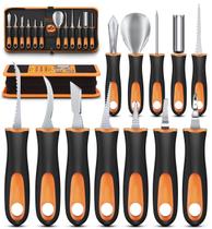 Kit de Tallado de Calabazas Chillgo 13 Piezas con Herramientas de Acero Inoxidable