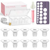 Kit de Tamanhos para Flanges de Bomba de Leite Nuliie 12-20mm 10 Peças Kit de Tamanhos para Flanges de Bomba de Leite Nuliie 12-20mm 10 Peças