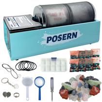 Kit de tamboreamento de pedras 6 lb com 2 tambores transparentes 120 V Kit de tamboreamento de pedras 6 lb com 2 tambores transparentes 120 V