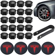 Kit de Tampas de Cubo de Roda Qixiang CB para Tesla Model Y/3