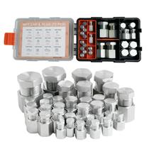 Kit de tampas e plugues de mangueira hidráulica Legines com 72 unidades NPT Kit de tampas e plugues de mangueira hidráulica Legines com 72 unidades NPT