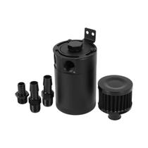 Kit De Tanque Separador De Óleo De Alumínio De 150ml Com 2 Portas, Válvula De Drenagem, Filtro E Kit De Tanque Separador De Óleo De Alumínio De 150ml Com 2 Portas, Válvula De Drenagem, Filtro E
