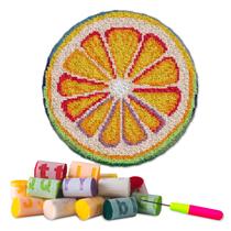Kit de Tapete de Ponto Cruz YP 51x51 cm Faça Você Mesmo