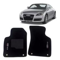 Kit de tapetes 2 peças específico TT 2000 01 02 ... 07 08 2009 Carpete Preto